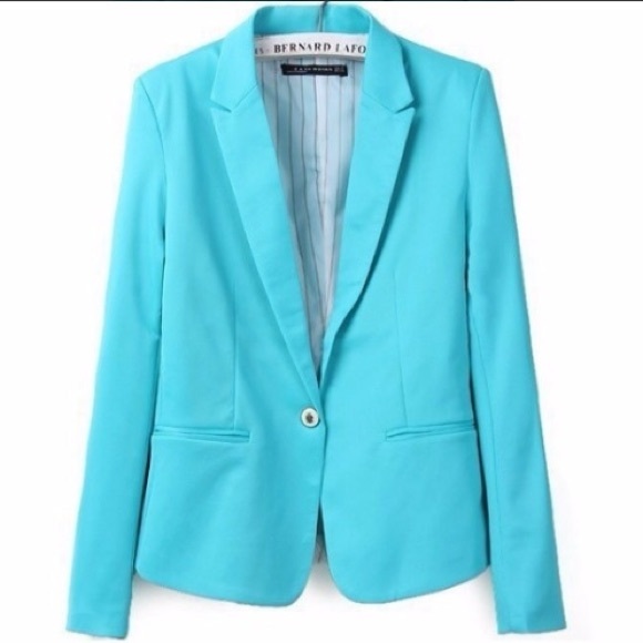 turquoise jacket zara